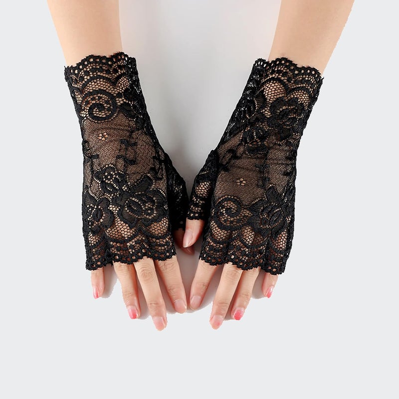 Papoopy Women Gloves for for Wedding, Tea Party, Cosplay, Costume - Image 3